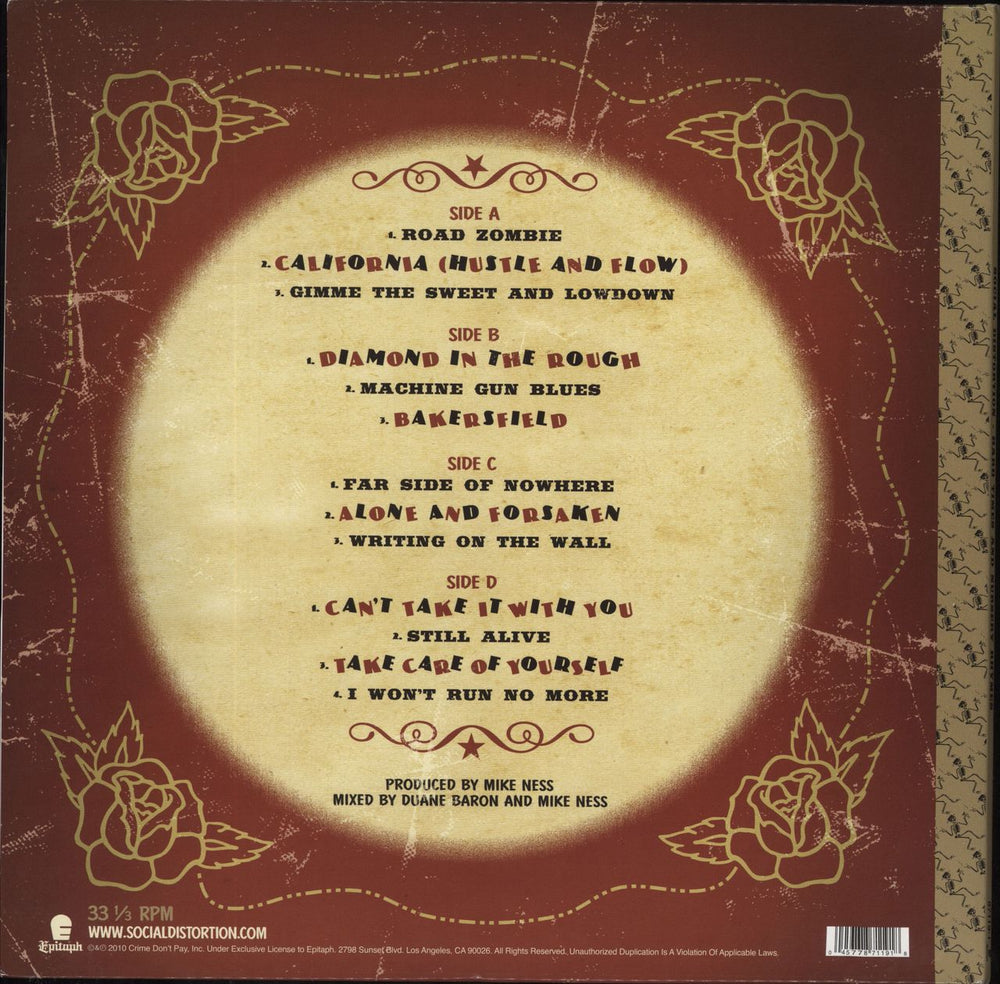 Social Distortion Hard Times And Nursery Rhymes US 2-LP vinyl record set (Double LP Album) 045778711918