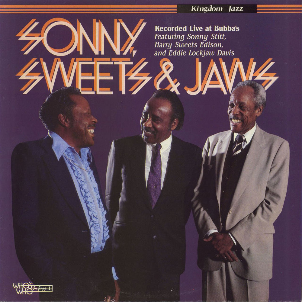 Sonny Stitt Sonny, Sweets & Jaws UK vinyl LP album (LP record) GATE7007