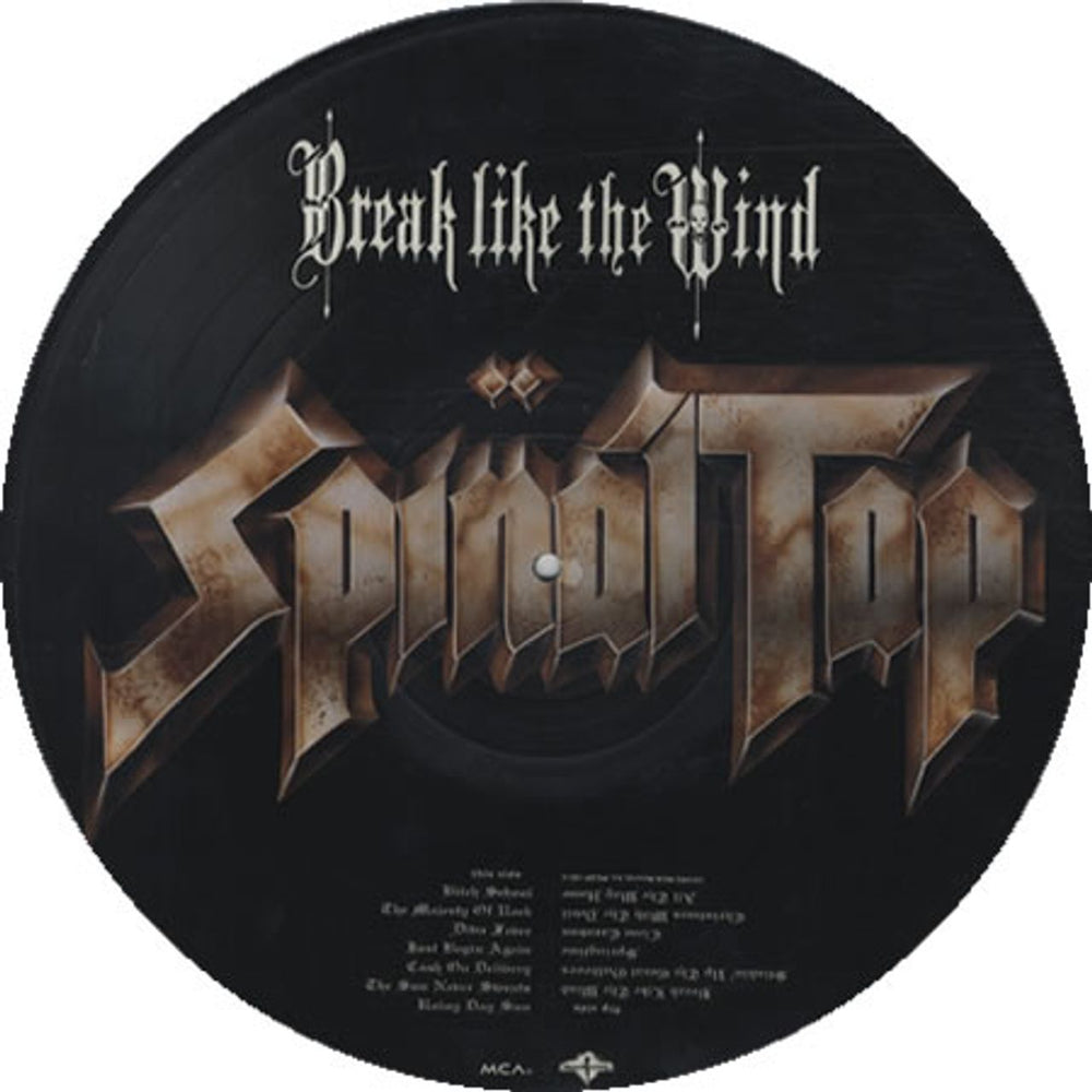 Spinal Tap Break Like The Wind US picture disc LP (vinyl picture disc album) MCAP10514