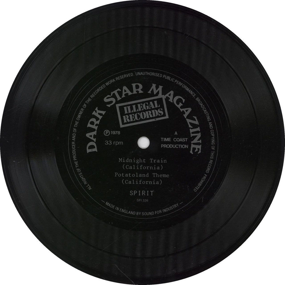 Spirit Midnight Train UK 7" vinyl single (7 inch record / 45) SFI326