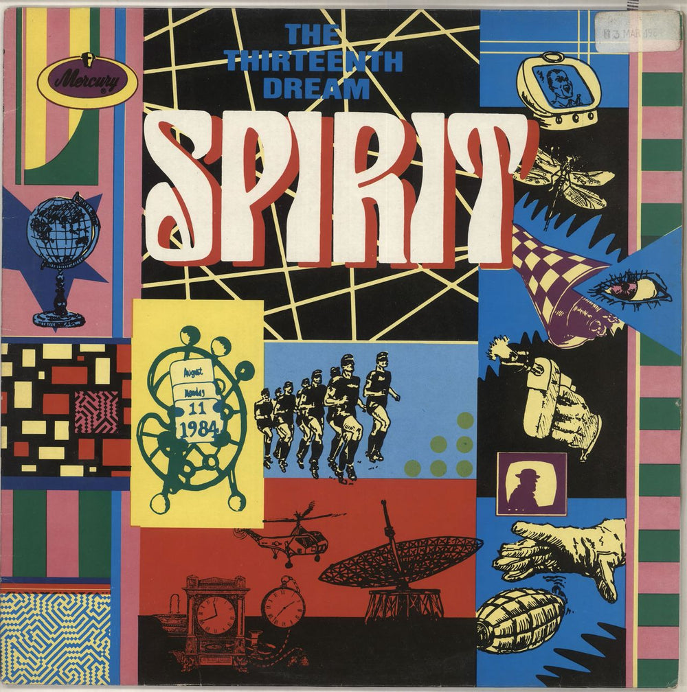 Spirit The Thirteenth Dream - promo stamp UK vinyl LP album (LP record) MERL35