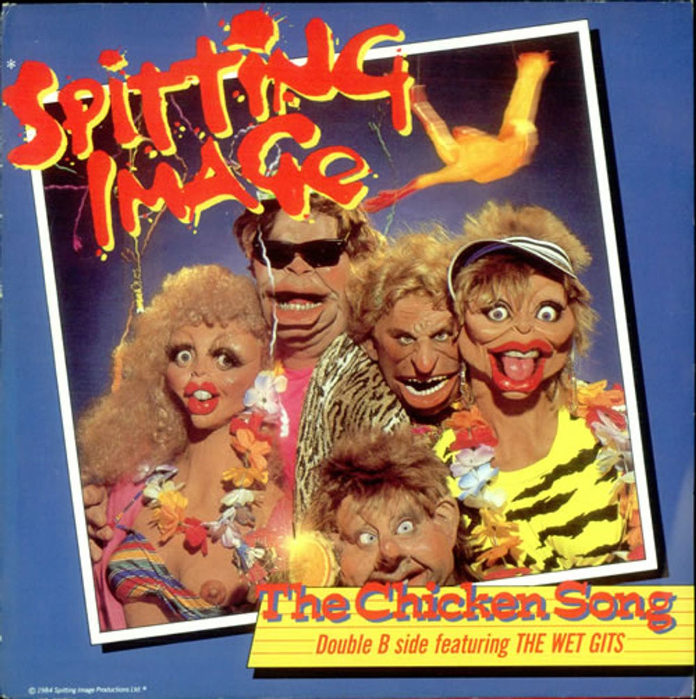 Spitting Image The Chicken Song UK 7" vinyl single (7 inch record / 45) SPIT1