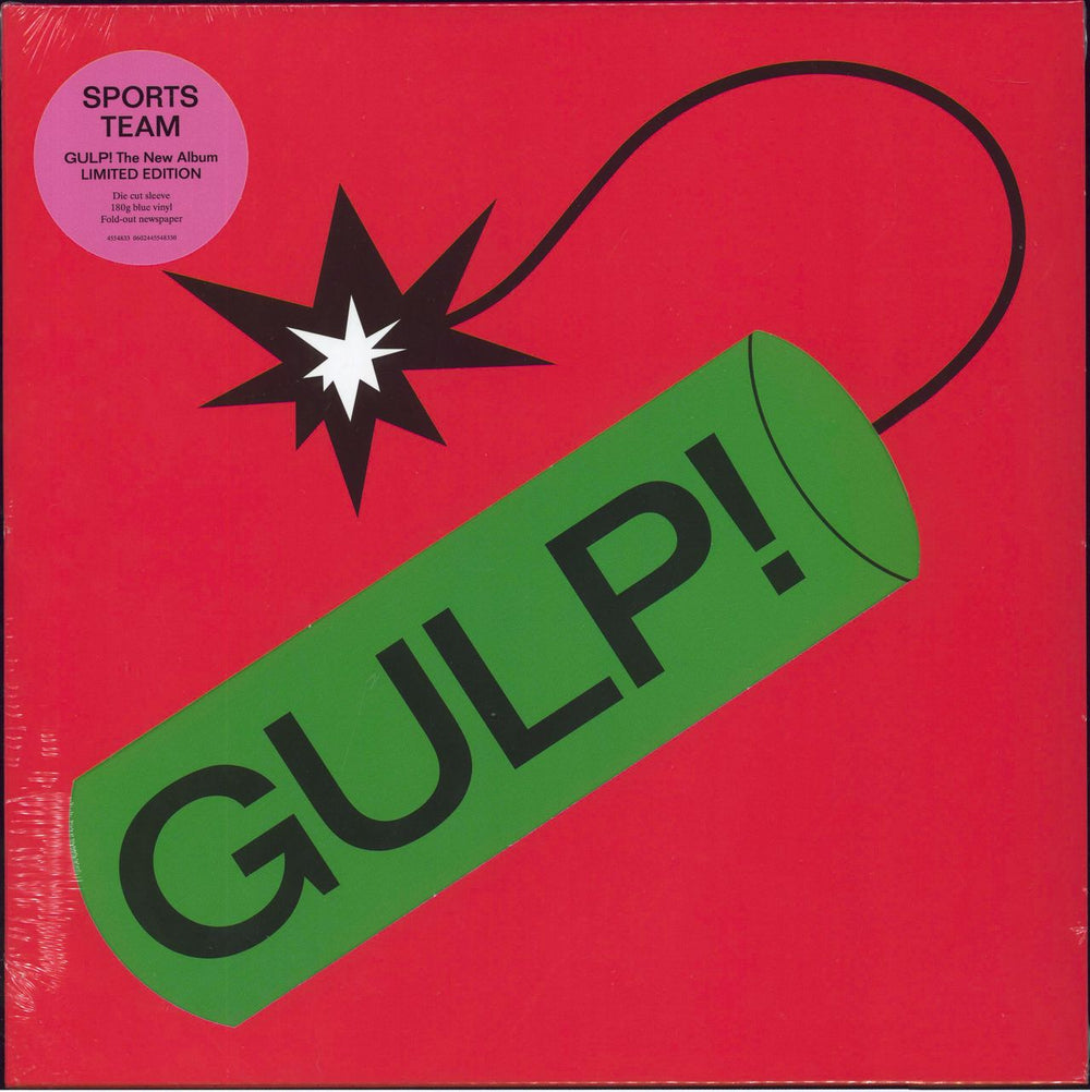 Sports Team Gulp! - Blue Vinyl - Alternate Red Sleeve - Sealed UK vinyl LP album (LP record) 0602445548330