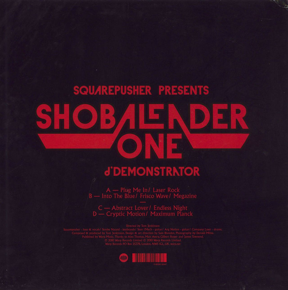 Squarepusher d’Demonstrator UK 2-LP vinyl record set (Double LP Album) 801061019617