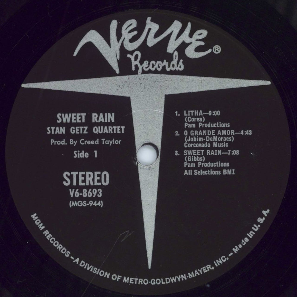 Stan Getz Sweet Rain - Shrink US vinyl LP album (LP record) SGQLPSW790721