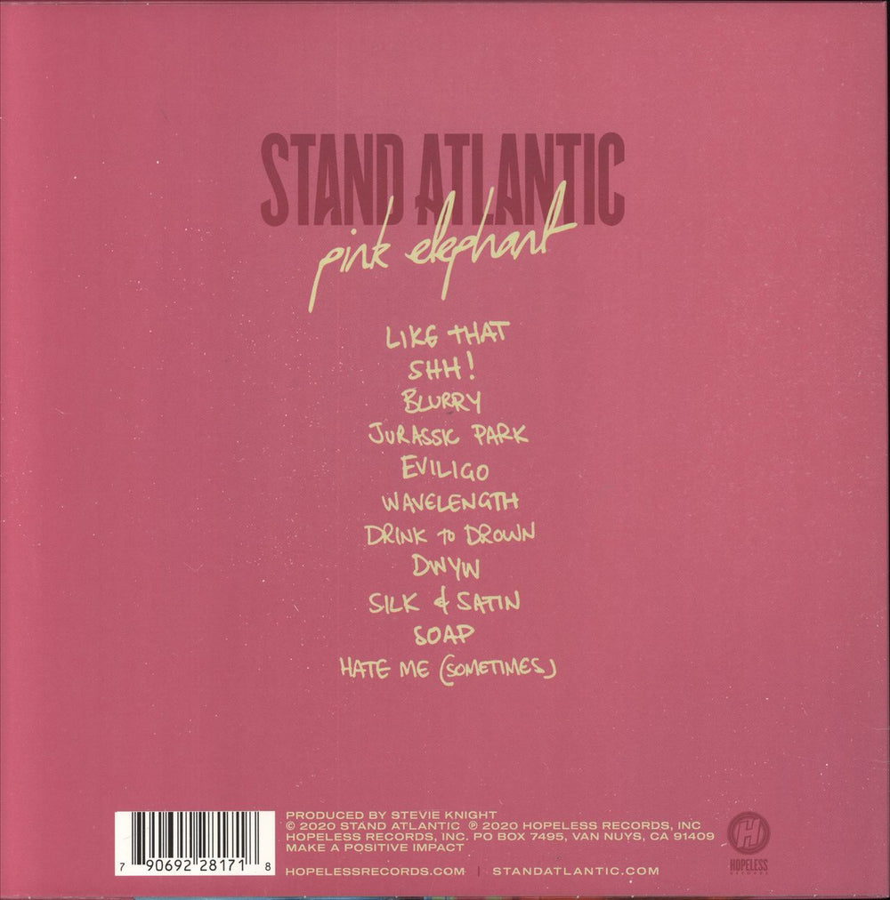 Stand Atlantic Pink Elephant UK vinyl LP album (LP record) 790692281718