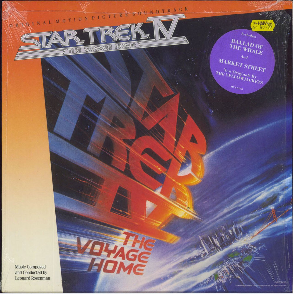 Star Trek Star Trek IV: The Voyage Home - Shrink US vinyl LP album (LP record) MCA-6195