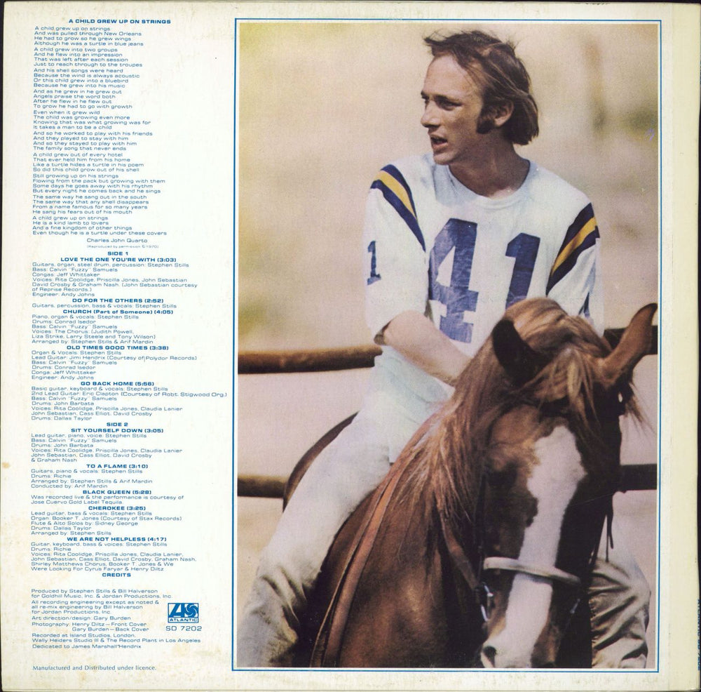 Stephen Stills Stephen Stills Australian vinyl LP album (LP record)