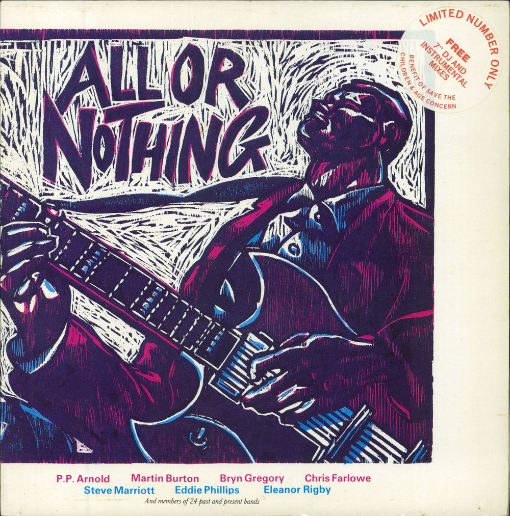 Steve Marriott All Or Nothing + 7" & Flyers UK 12" vinyl single (12 inch record / Maxi-single) THE-1