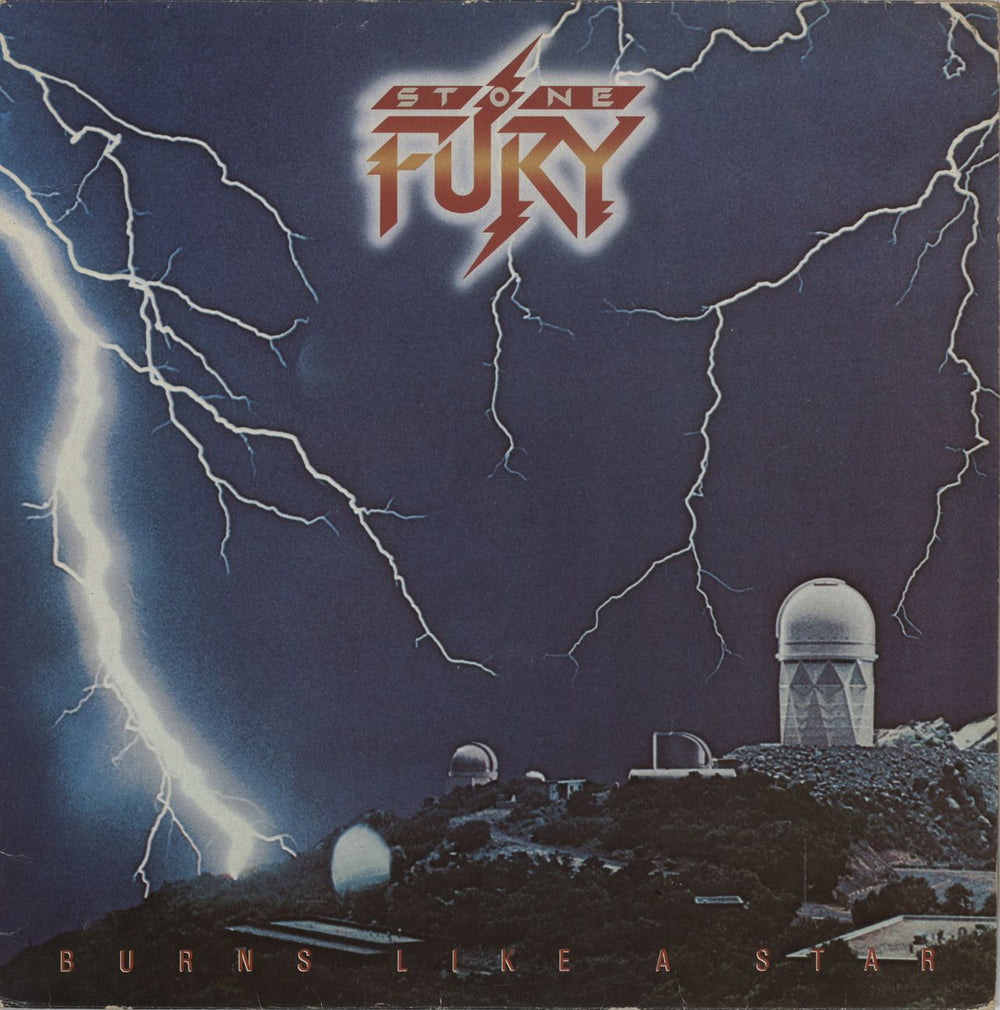 Stone Fury Burns Like A Star UK vinyl LP album (LP record) MCF3249