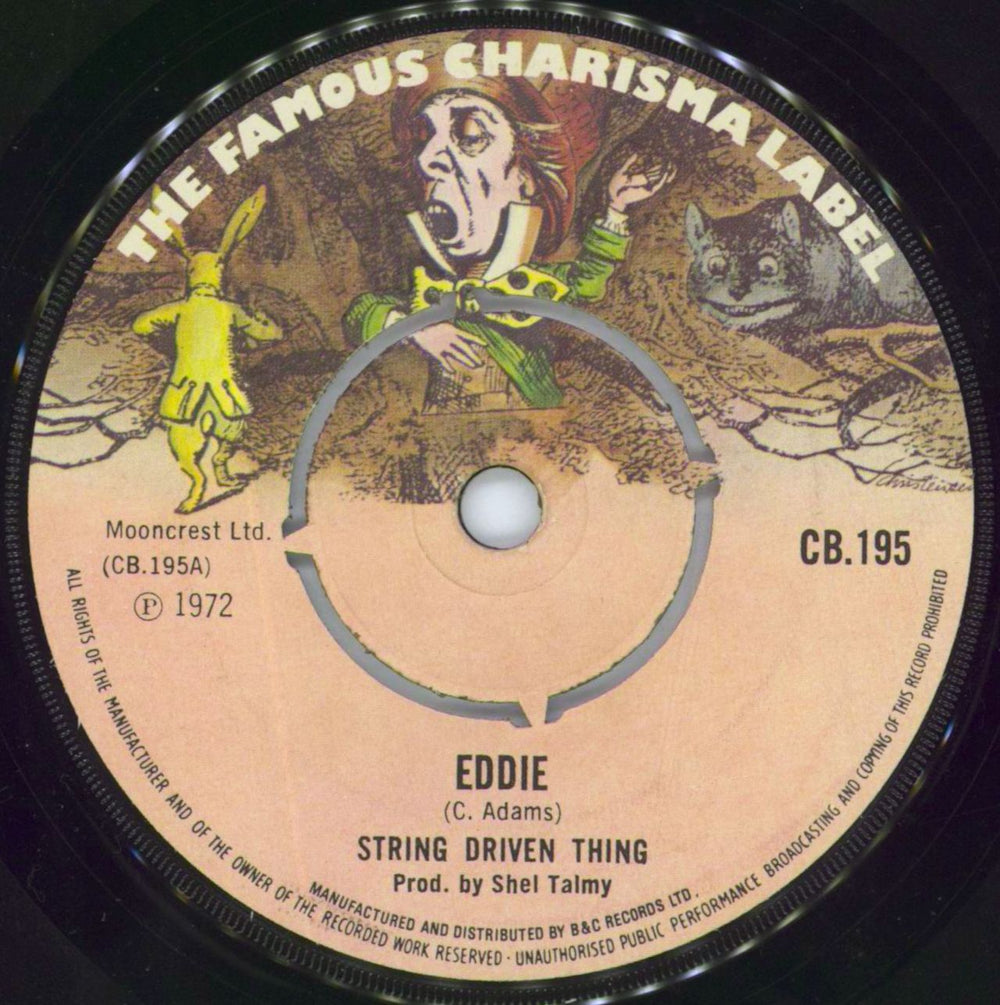 String Driven Thing Eddie UK 7" vinyl single (7 inch record / 45) CB.195