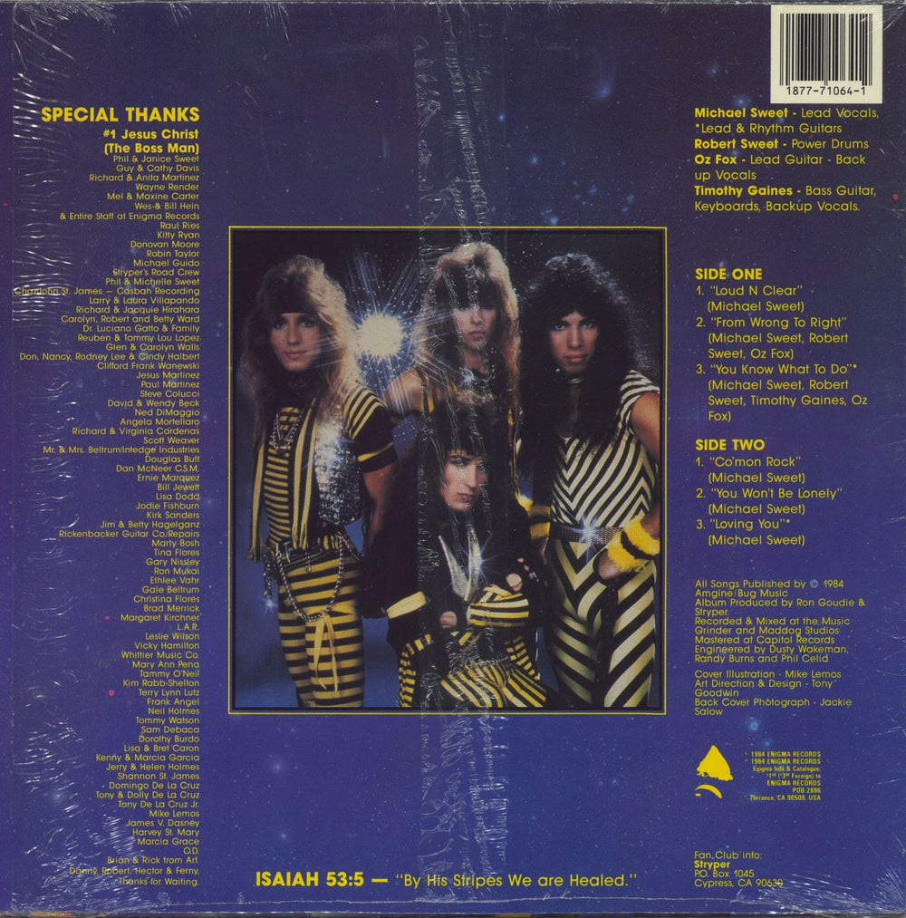 Stryper The Yellow And Black Attack - EP US 12" vinyl single (12 inch record / Maxi-single) 018777106412