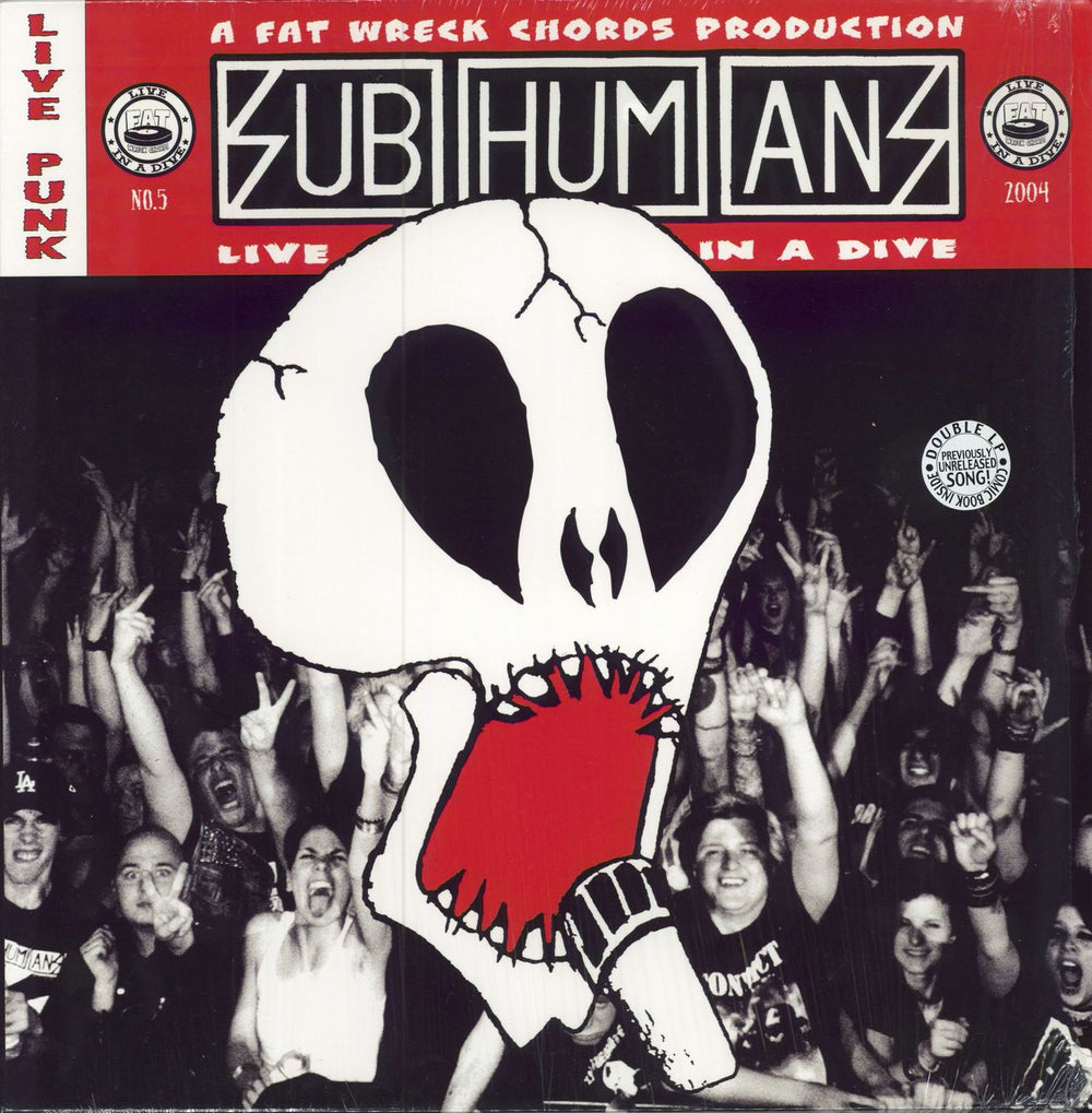 Subhumans Live In A Dive UK 2-LP vinyl record set (Double LP Album) FAT664-1