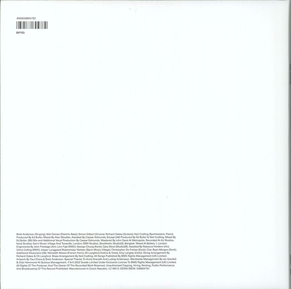 Suede Autofiction + CD & Autographed Insert UK vinyl LP album (LP record) 4050538804782