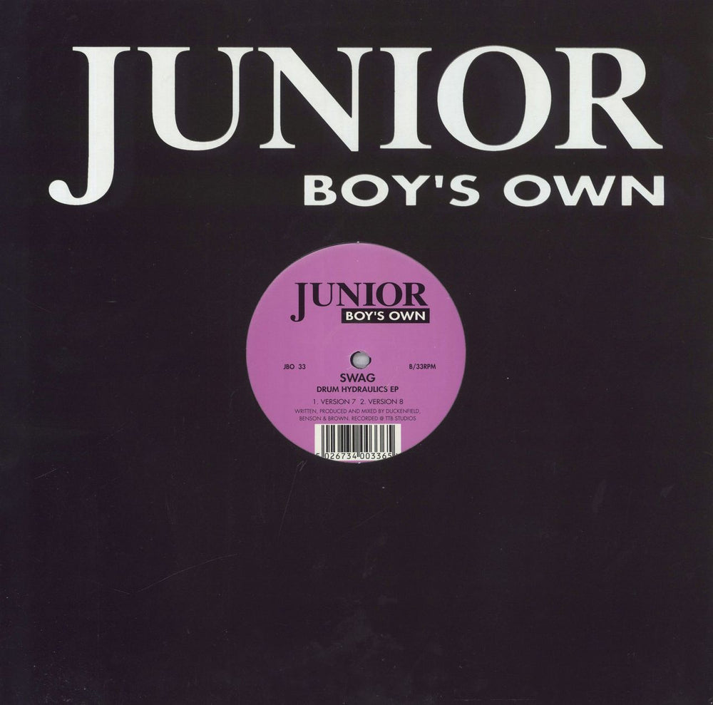 Swag Drum Hydraulics EP UK 12" vinyl single (12 inch record / Maxi-single) 5026734003365