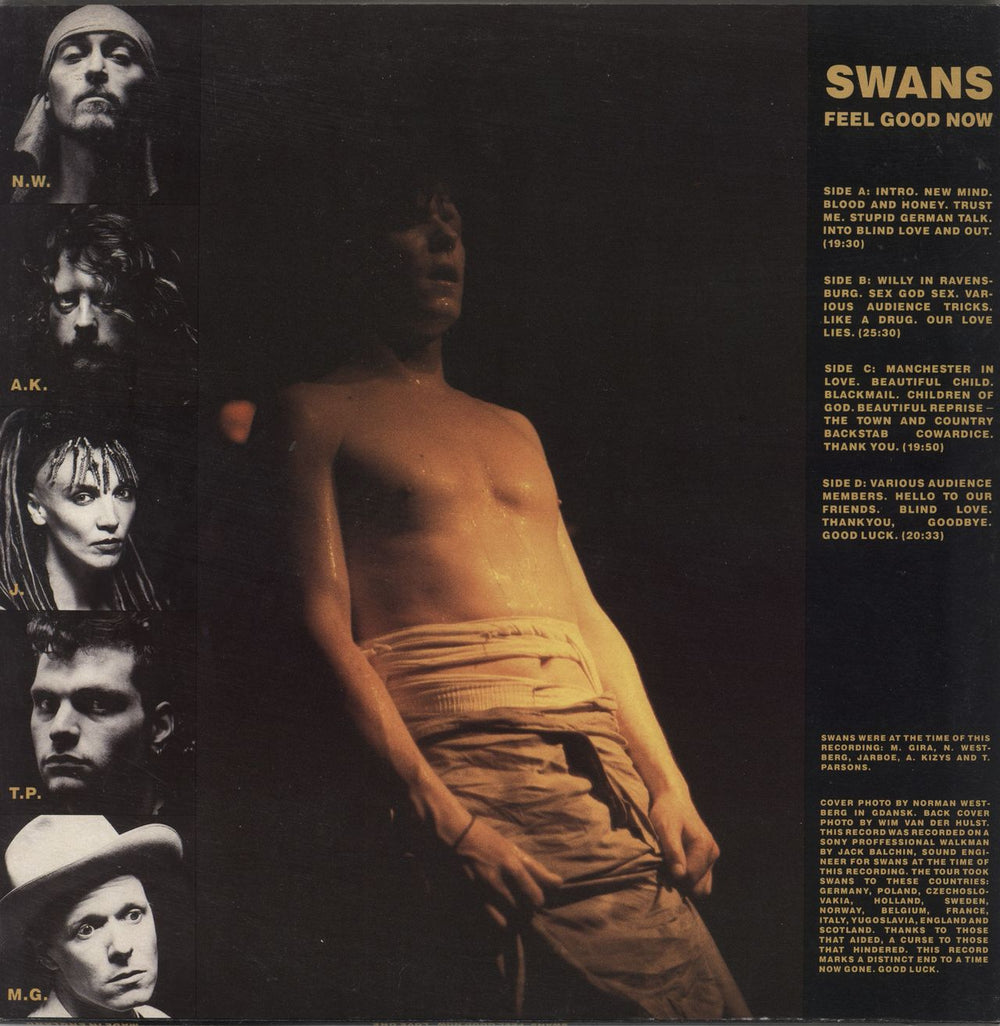 Swans Feel Good Now + poster - EX UK 2-LP vinyl record set (Double LP Album)