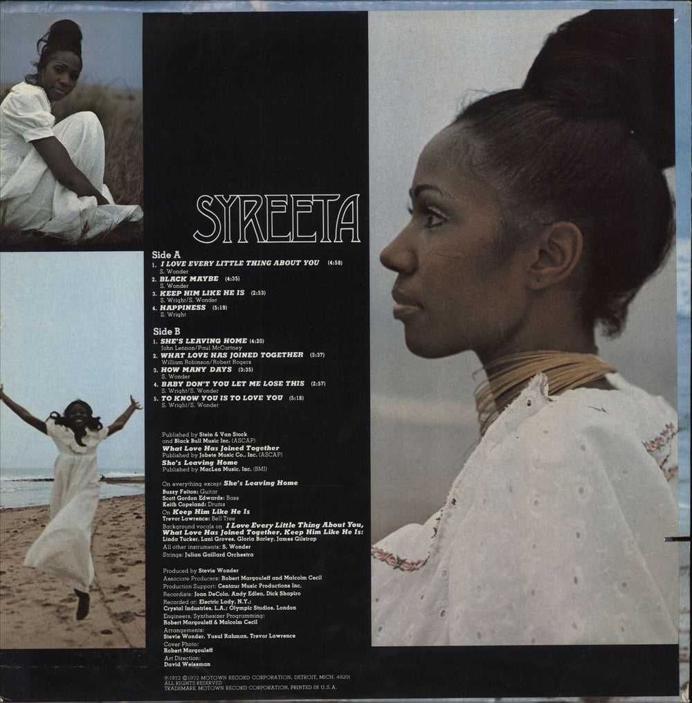 Syreeta Syreeta US vinyl LP album (LP record)