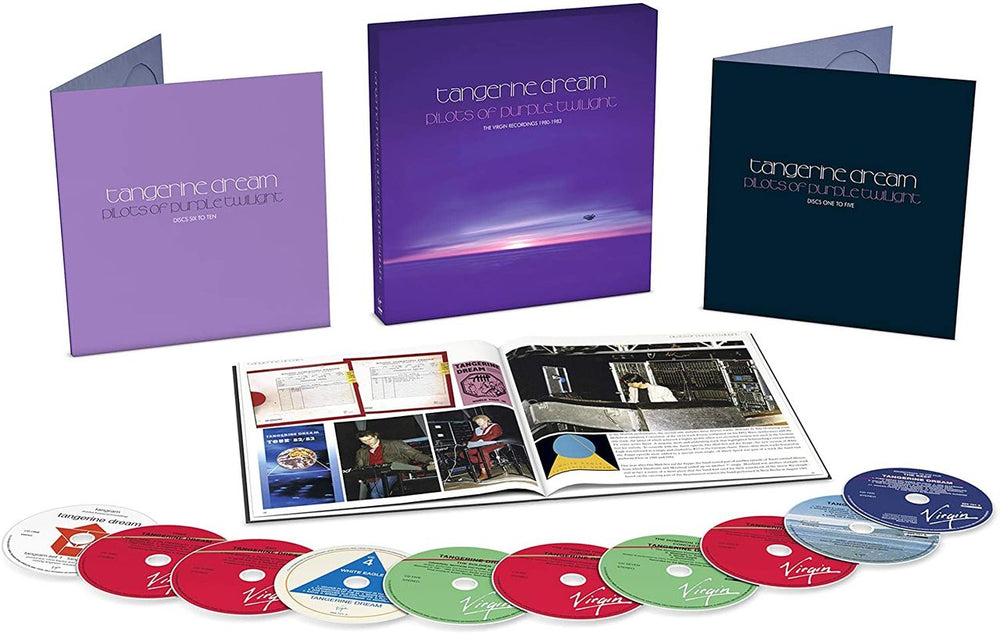 Tangerine Dream Pilots Of Purple Twilight (The Virgin Recordings 1980-1983) + Shrink UK CD Album Box Set TANDXPI771327