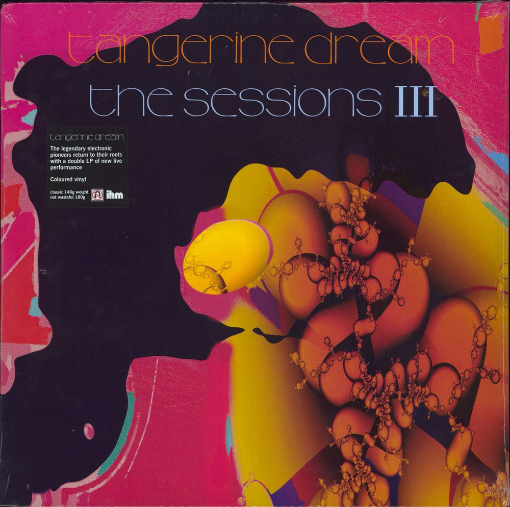 Tangerine Dream The Sessions III - Pink Vinyl - Sealed UK 2-LP vinyl record set (Double LP Album) IH87