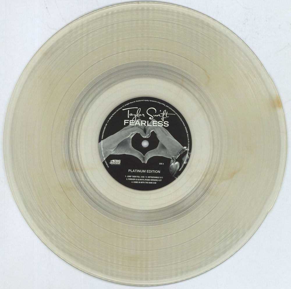 Taylor Swift Fearless: Platinum Edition - RSD18 - Clear + Gold Vinyl UK 2-LP vinyl record set (Double LP Album) T502LFE817109