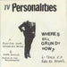 Television Personalities Where's Bill Grundy Now ? EP - white - EX UK 7" vinyl single (7 inch record / 45) RT033