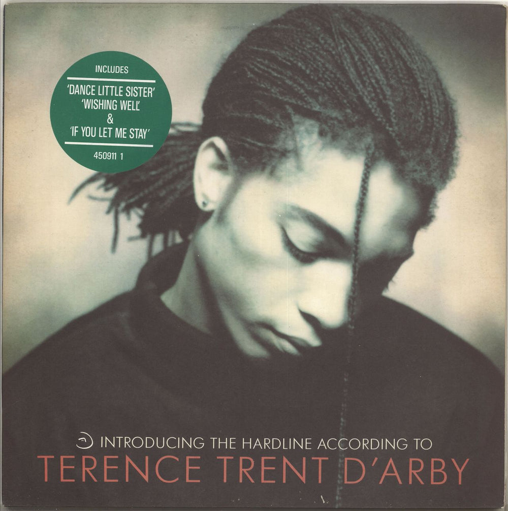 Terence Trent D'Arby Introducing The Hardline According To... + Green Hype Sticker UK vinyl LP album (LP record) 4509111