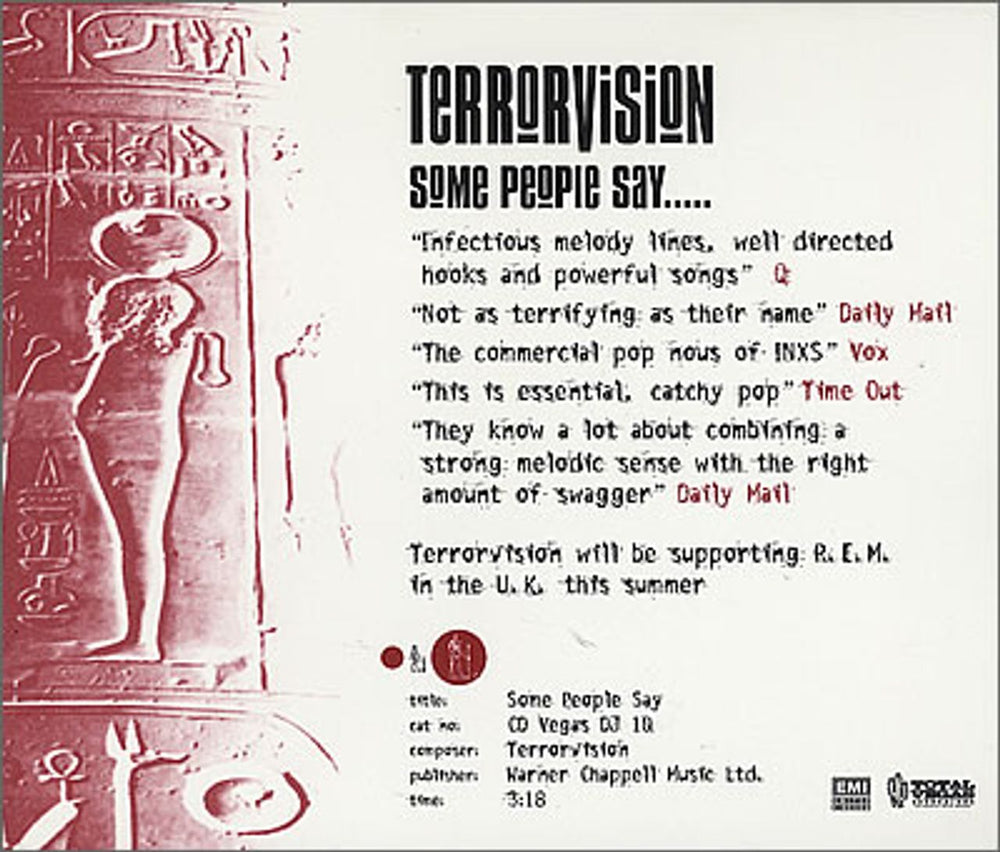 Terrorvision Some People Say UK Promo CD single (CD5 / 5") CDVEGASDJ10