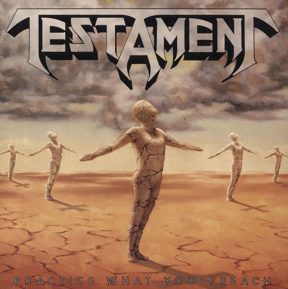 Testament Practice What You Preach German vinyl LP album (LP record) WX297