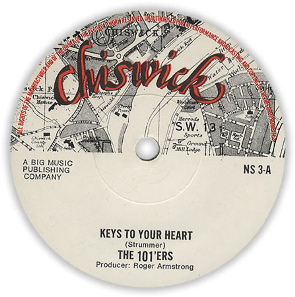 The 101'ers Keys To Your Heart UK 7" vinyl single (7 inch record / 45) NS3