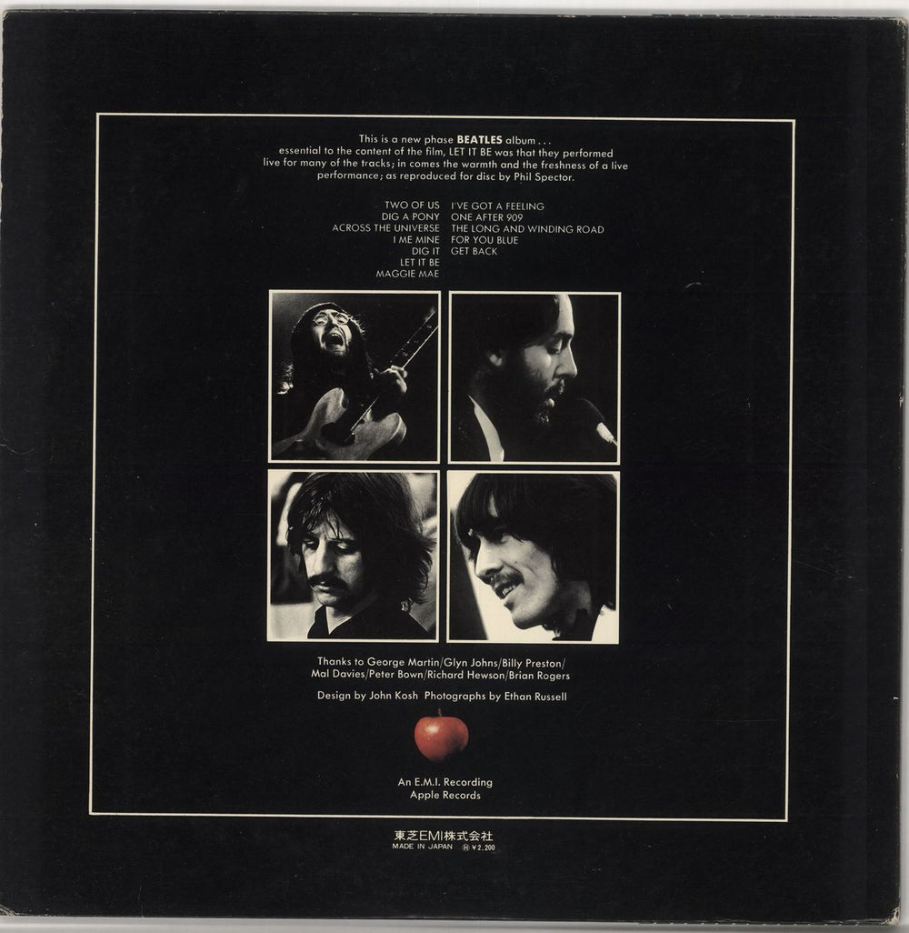 The Beatles Let It Be - ¥2,200 obi Japanese Vinyl LP — RareVinyl.com