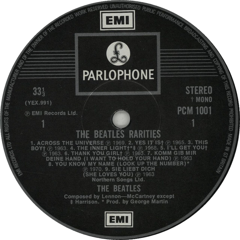 The Beatles Rarities - 1st UK vinyl LP album (LP record) BTLLPRA137584