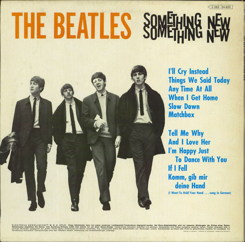 The Beatles Something New - Blue Label - VG German vinyl LP album (LP record)