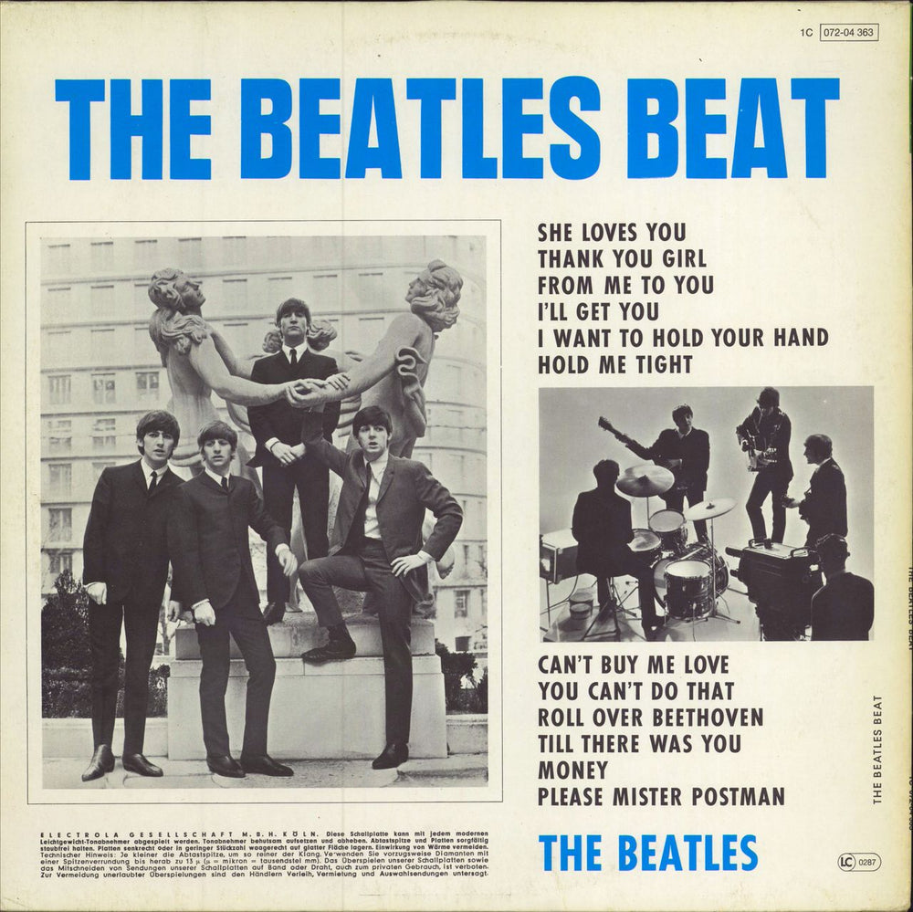 The Beatles The Beatles Beat - 4th German vinyl LP album (LP record)