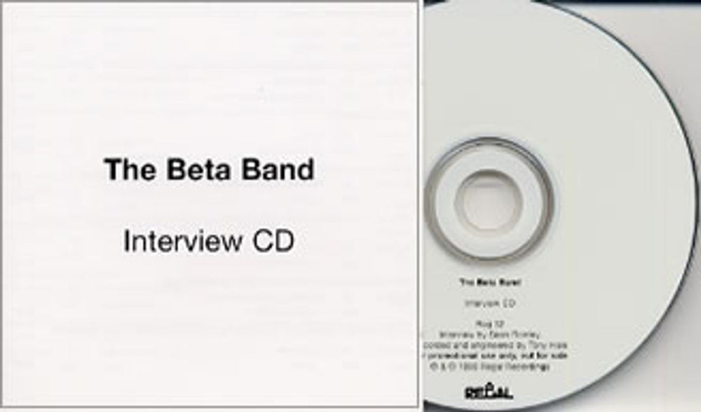 The Beta Band Interview Cd UK Promo CD album (CDLP) REG32