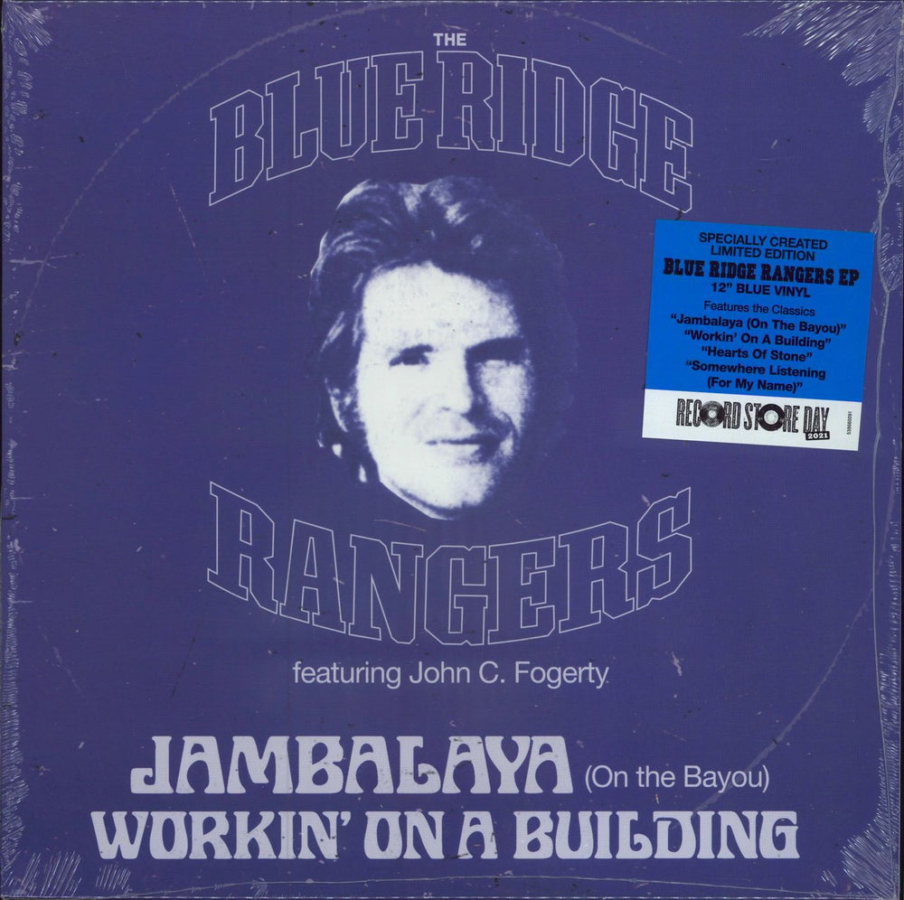 The Blue Ridge Rangers Jambalaya (On The Bayou) - RSD21 - Blue Vinyl - Sealed Canadian 12" vinyl single (12 inch record / Maxi-single) 538660091