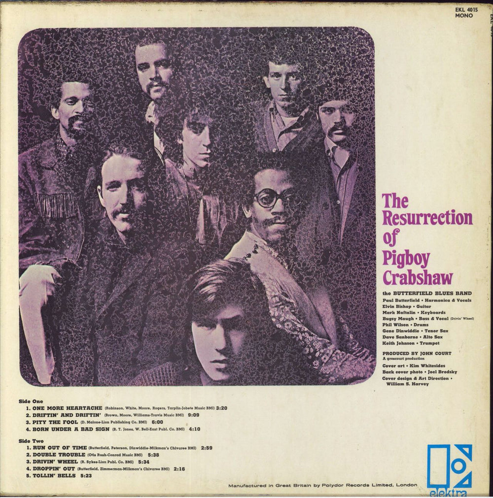 The Butterfield Blues Band The Resurrection Of Pigboy Crabshaw - VG UK vinyl LP album (LP record)