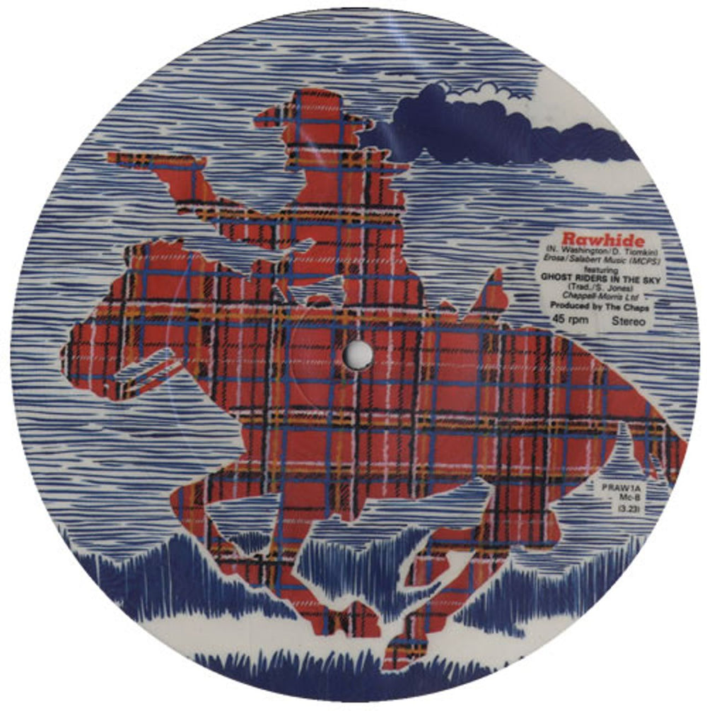 The Chaps Rawhide - Tartan Horse UK 7" vinyl picture disc (7 inch picture disc single) U6N7PRA547101