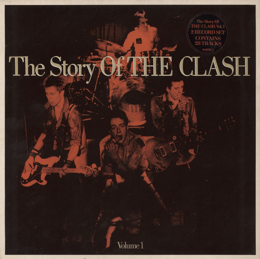 The Clash The Story Of The Clash Volume 1 - Red Stickered Sleeve - VG Dutch 2-LP vinyl record set (Double LP Album) CBS4602441