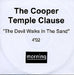 The Cooper Temple Clause The Devil Walks In The Sand UK Promo CD-R acetate CDR