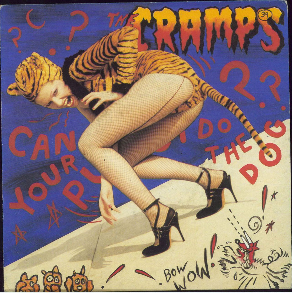 The Cramps Can Your Pussy Do The Dog? - Orange Vinyl - EX UK 7" vinyl single (7 inch record / 45) NS110