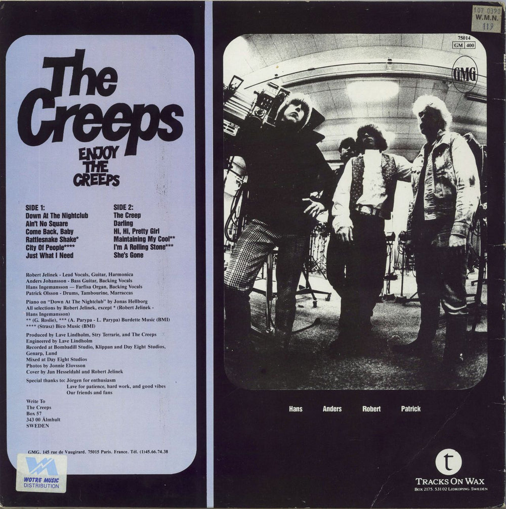 The Creeps Enjoy The Creeps French vinyl LP album (LP record)