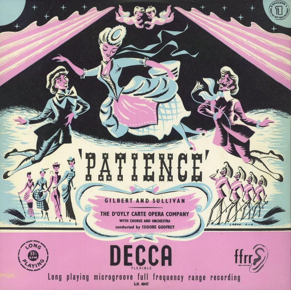 The D'Oyly Carte Opera Company Patience UK 2-LP vinyl record set (Double LP Album) LK4047/48