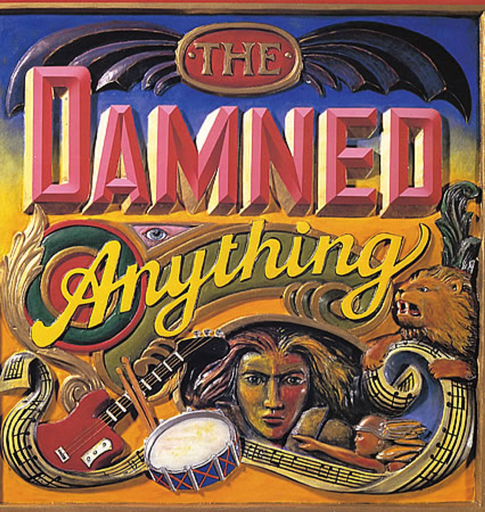 The Damned Anything + Merch insert UK vinyl LP album (LP record) MCG6015