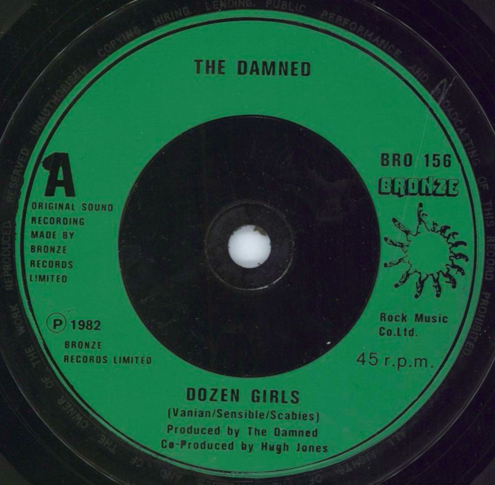 The Damned Dozen Girls - EX UK 7" vinyl single (7 inch record / 45) DAM07DO792368