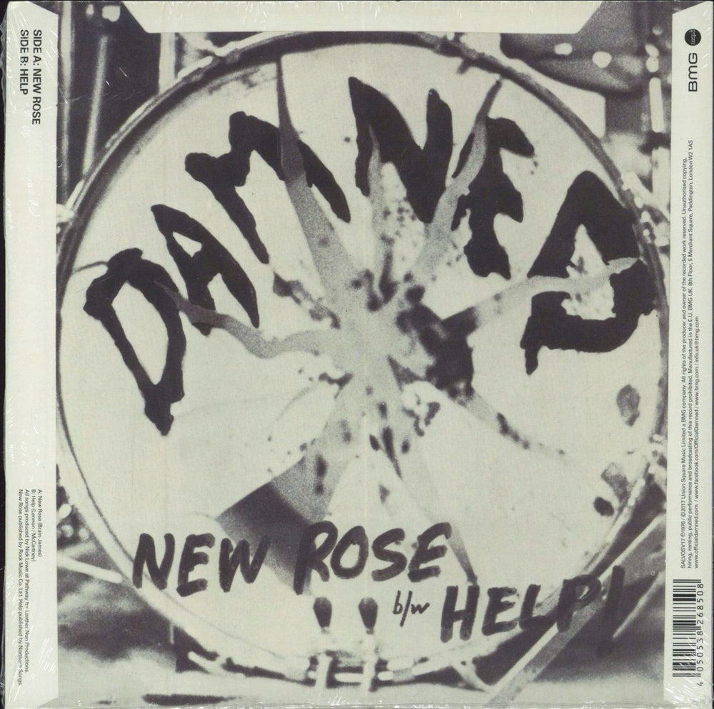 The Damned New Rose / Help UK 7" vinyl picture disc (7 inch picture disc single) 4050538268508