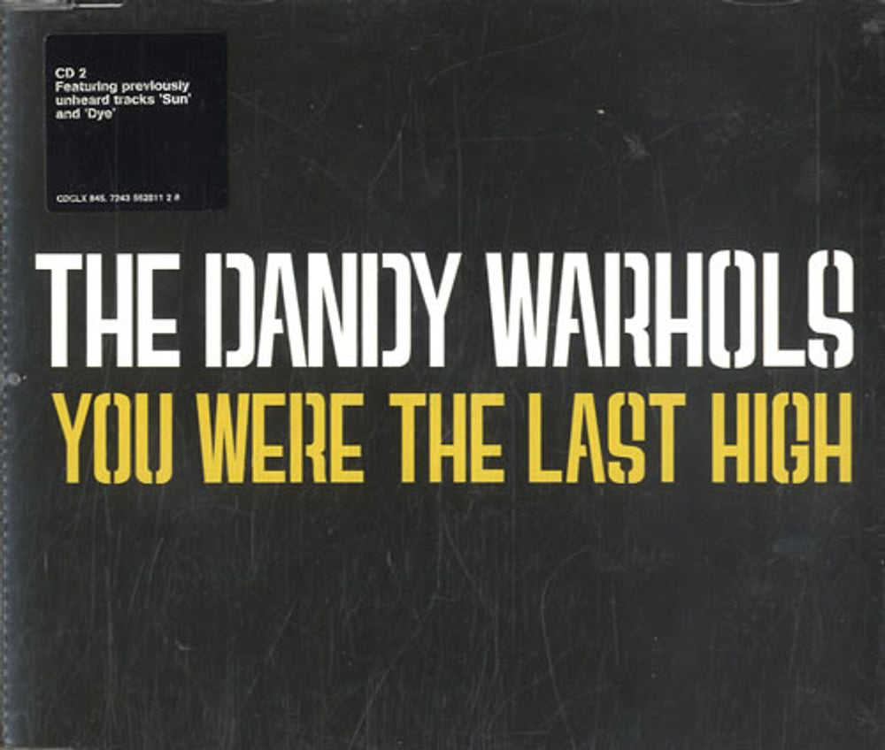 The Dandy Warhols You Were The Last High UK 2-CD single set (Double CD single) TDW2SYO252666