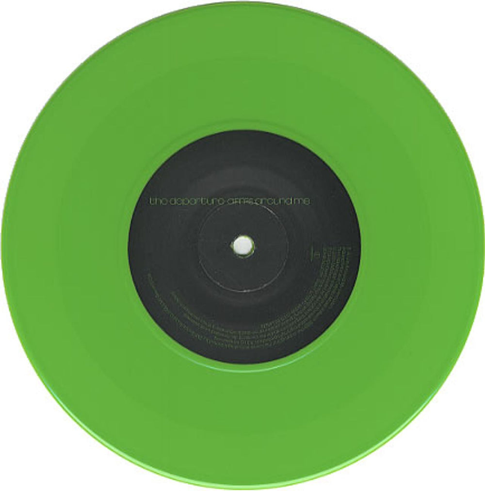 The Departure Arms Around Me - Green Vinyl + Poster UK 7" vinyl single (7 inch record / 45) DEH07AR339904