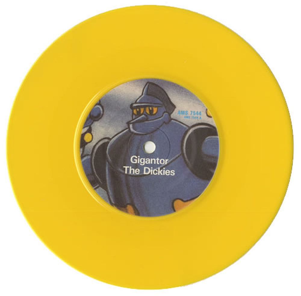 The Dickies Gigantor - Yellow Vinyl UK 7" vinyl single (7 inch record / 45) DIC07GI464003