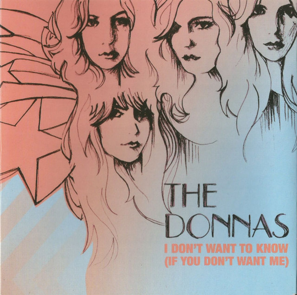 The Donnas I Don't Want To Know (If You Don't Want Me) UK 7" vinyl single (7 inch record / 45) AT0197