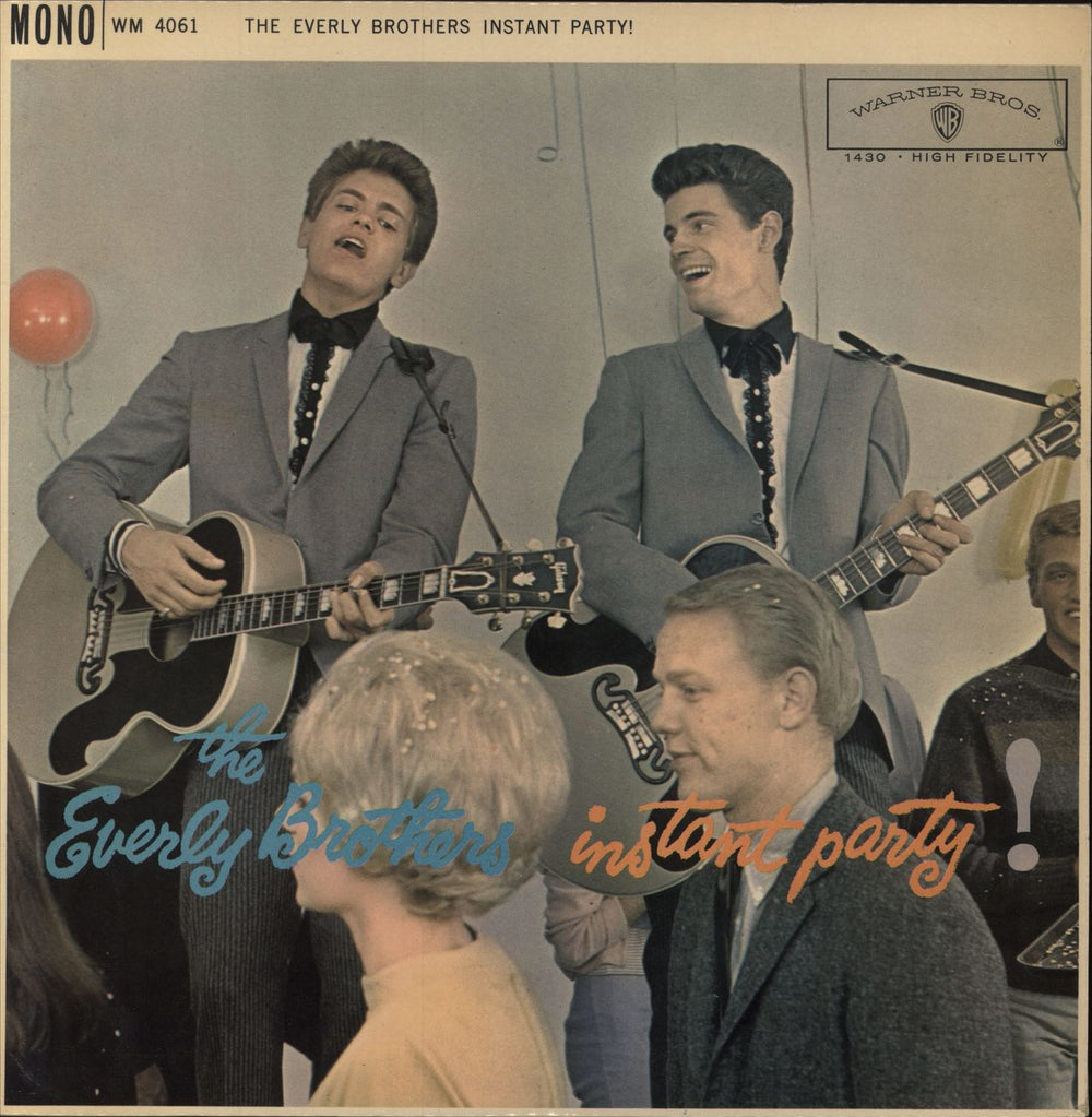 The Everly Brothers Instant Party UK vinyl LP album (LP record) WM4061